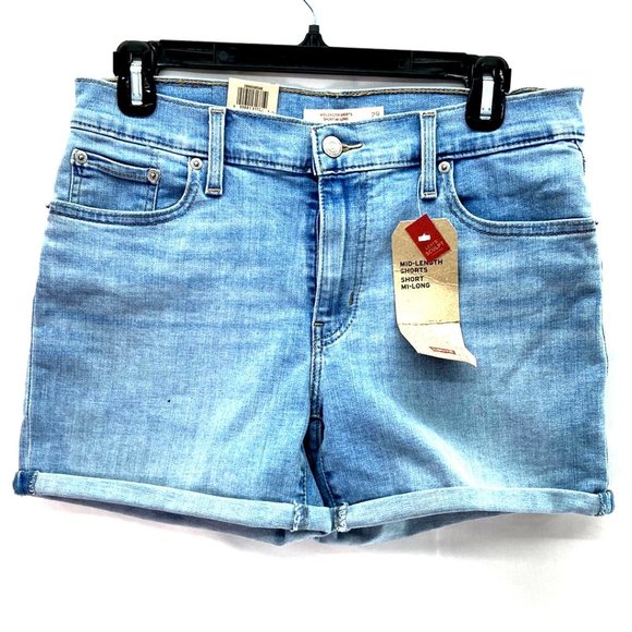Levi’s Denim Women's Shorts Medium Washed - Size 28 - Picture 2 of 8